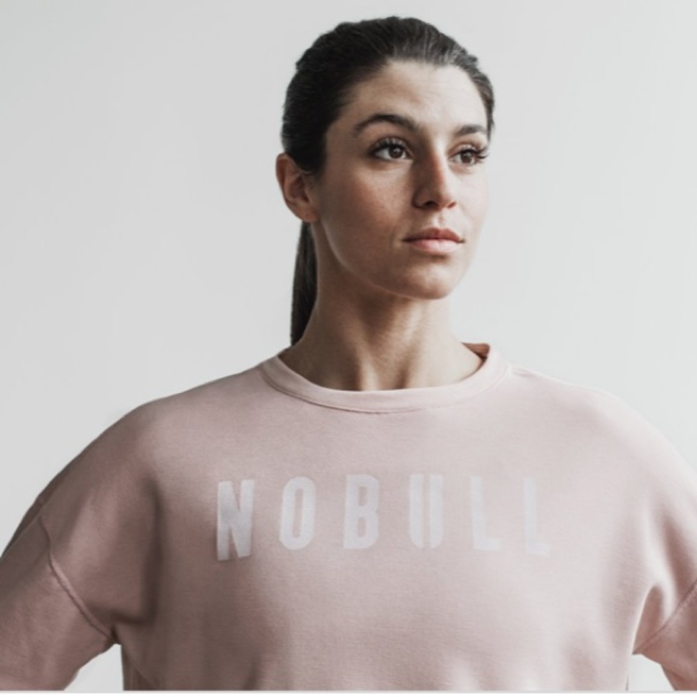 NOBULL blush pink sweatshirt